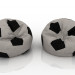 Fußball-Tasche-Stühle 3D-Modell kaufen - Rendern