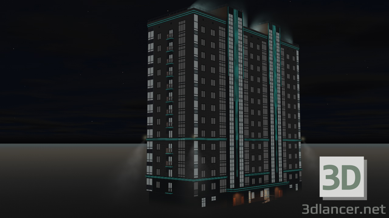 Modelo 3d Apartamento casa - preview