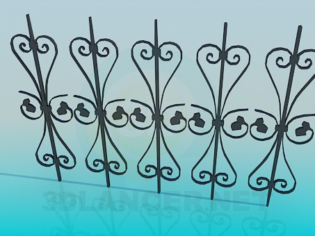 3d model Part of the fence - preview
