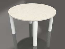 कॉफ़ी टेबल डी 60 (सफ़ेद, डेकटन डाने)