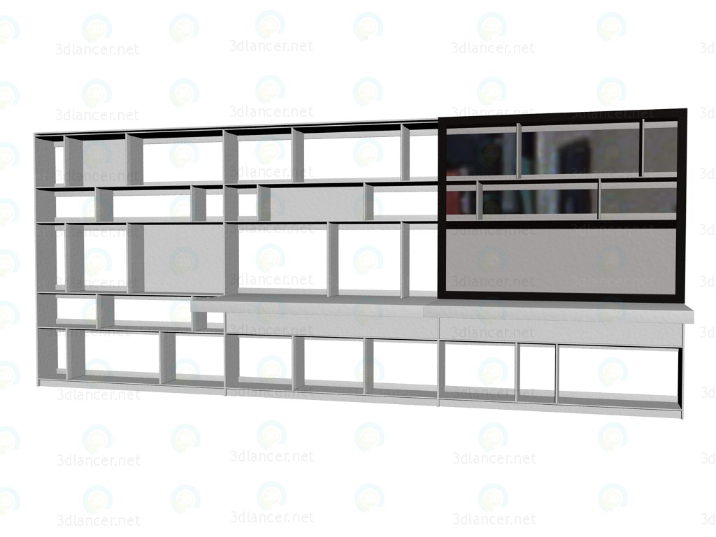 3d модель Мебельная система (стеллаж) FC0936 – превью