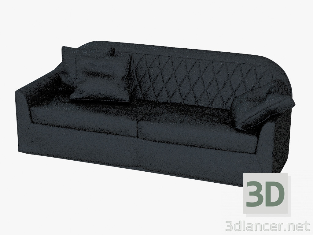 modèle 3D Double Sofa Cuir Veyron - preview