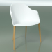 3D Modell Stuhl 2223 (4 Holzbeine, PC00001 Polypropylen, natürliche Eiche) - Vorschau