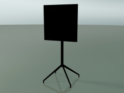 Стол квадратный 5713, 5730 (H 105 - 59x59 cm, cложенный, Black, V39)