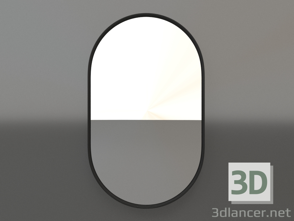 modello 3D Specchio ZL 14 (450х750, legno nero) - anteprima