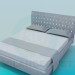 3D modeli İle çıtalı yatak başı yatak - önizleme