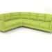 3d модель Хюгге кутовий диван 5-місний – превью