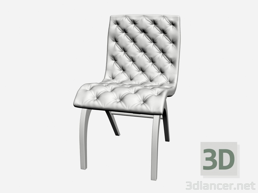 3D Modell Stuhl ohne Armlehnen HERMAN CAPITONNE - Vorschau