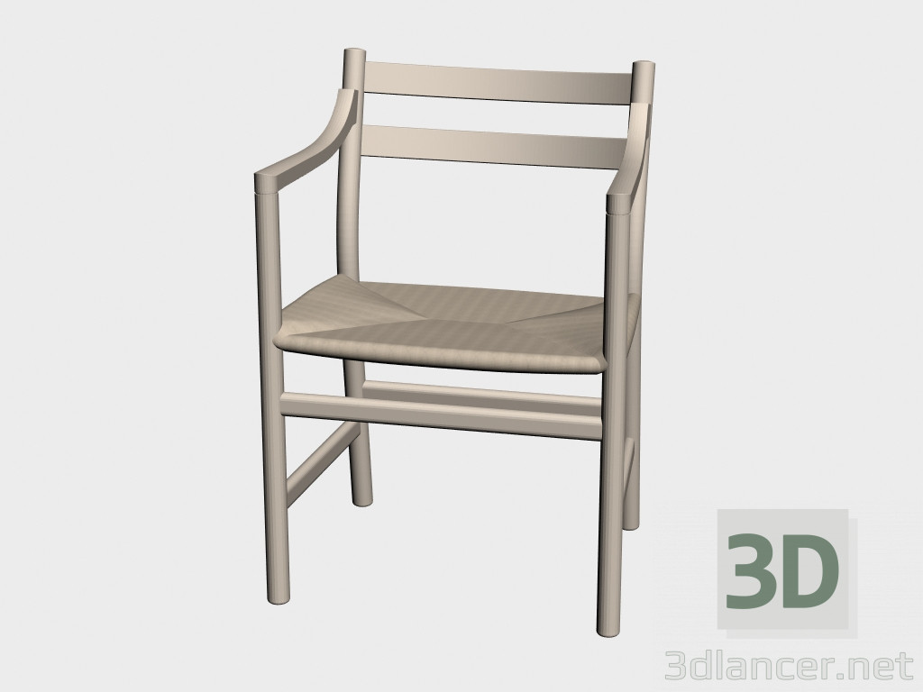 3D modeli Sandalye (Ch46) - önizleme