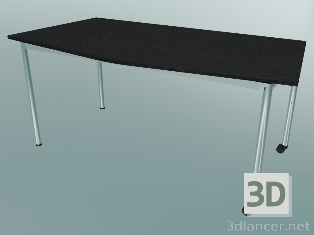 3D modeli V şeklinde masa modüler (1500x750mm) - önizleme