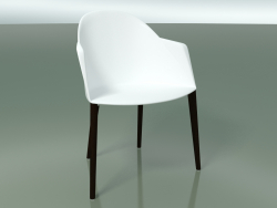 Chaise 2223 (4 pieds en bois, polypropylène PC00001, wengé)