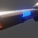3d Sci-fi flamethrower shotgun model buy - render