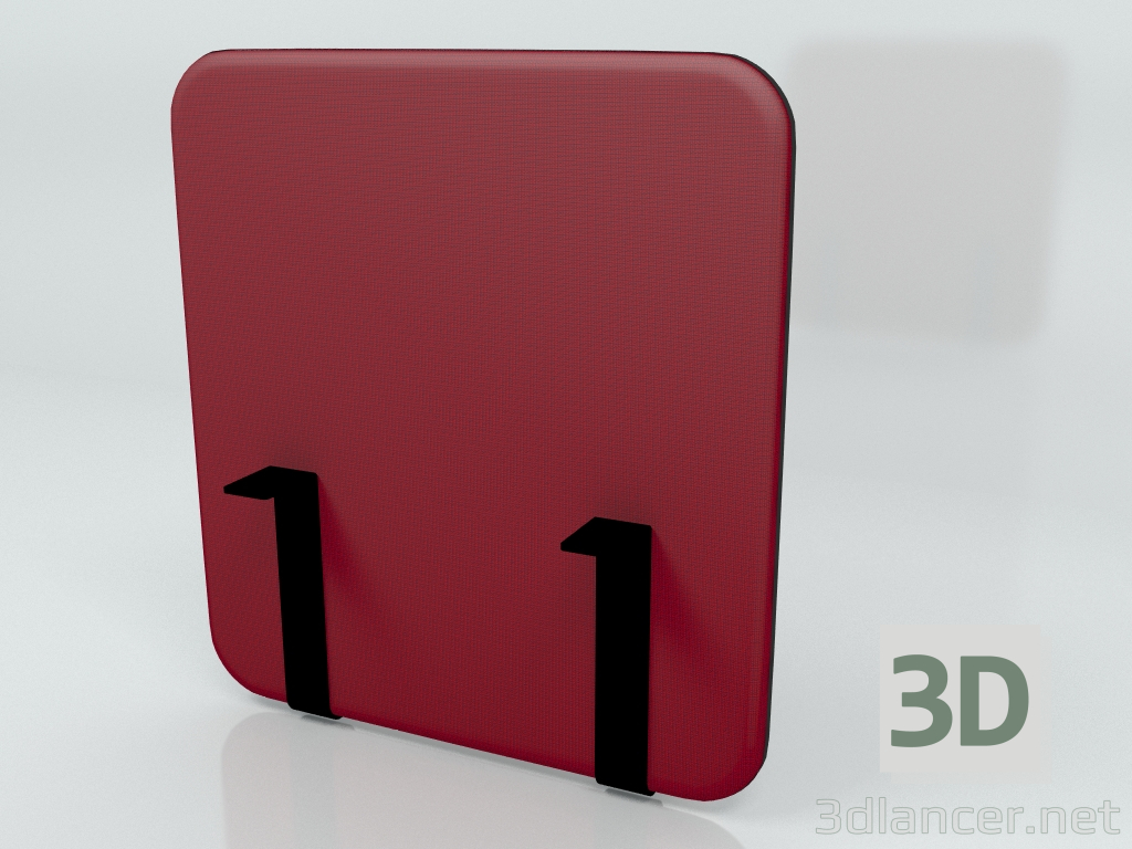 3 डी मॉडल ध्वनिक स्क्रीन डेस्क सिंगल साइड सोनिक ZUS80 (600x650) - पूर्वावलोकन