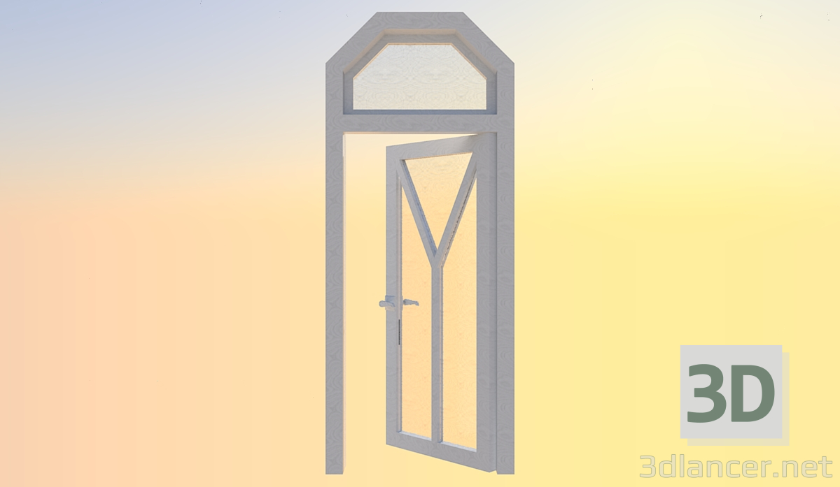 3d модель Межкомнатная дверь – превью