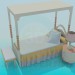 3d model Cute girl's cot - preview