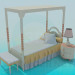 3d model Cute girl's cot - preview