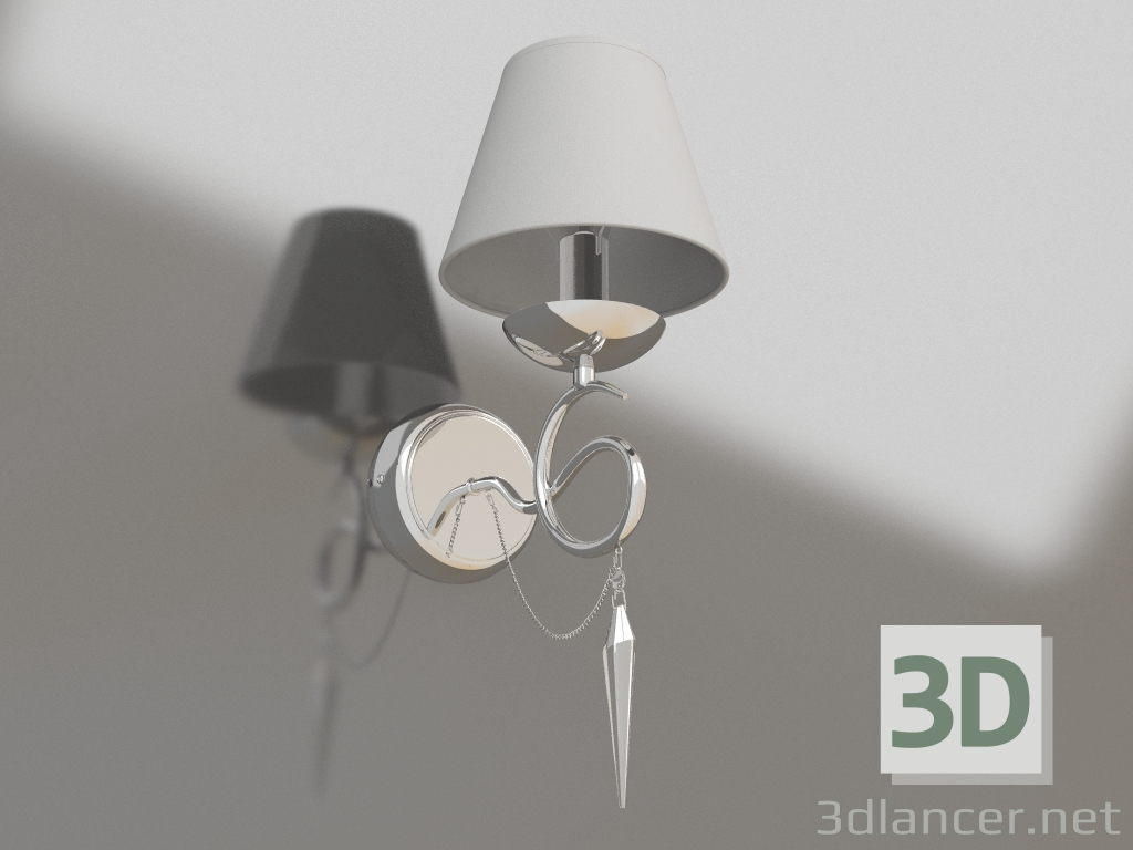 modello 3D Lampada da parete (applique) Haley (FR2909-WL-01-CH) - anteprima