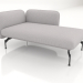3d model Chaise longue with armrest 85 on the right - preview