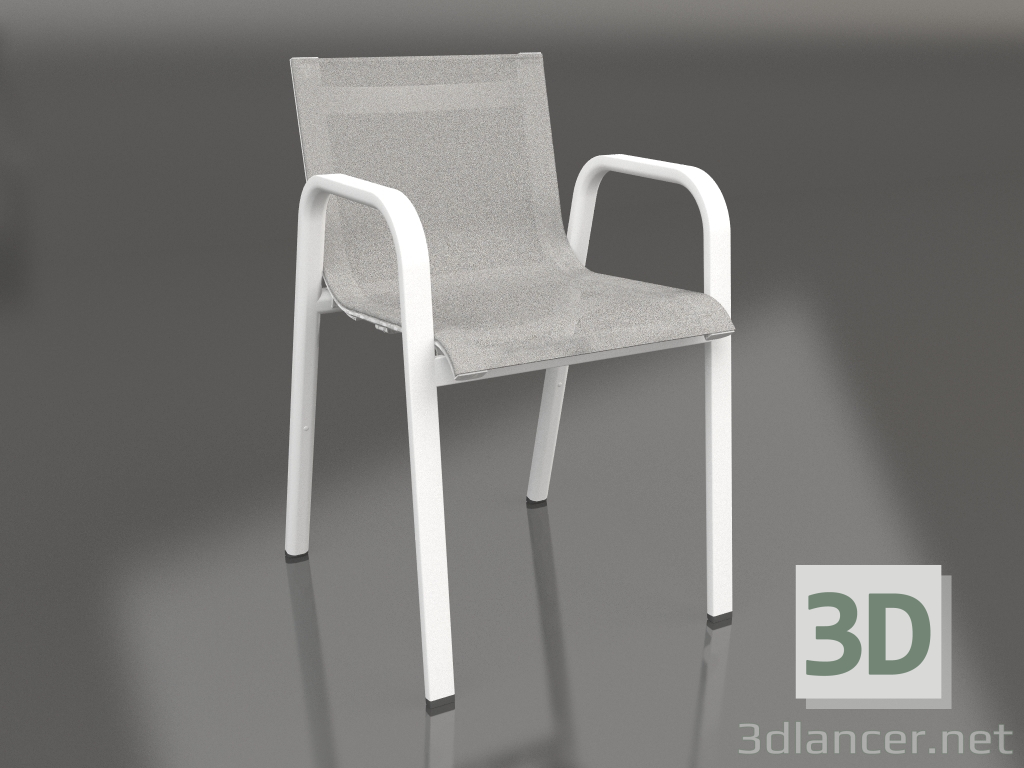 3d модель Кресло обеденное (White) – превью