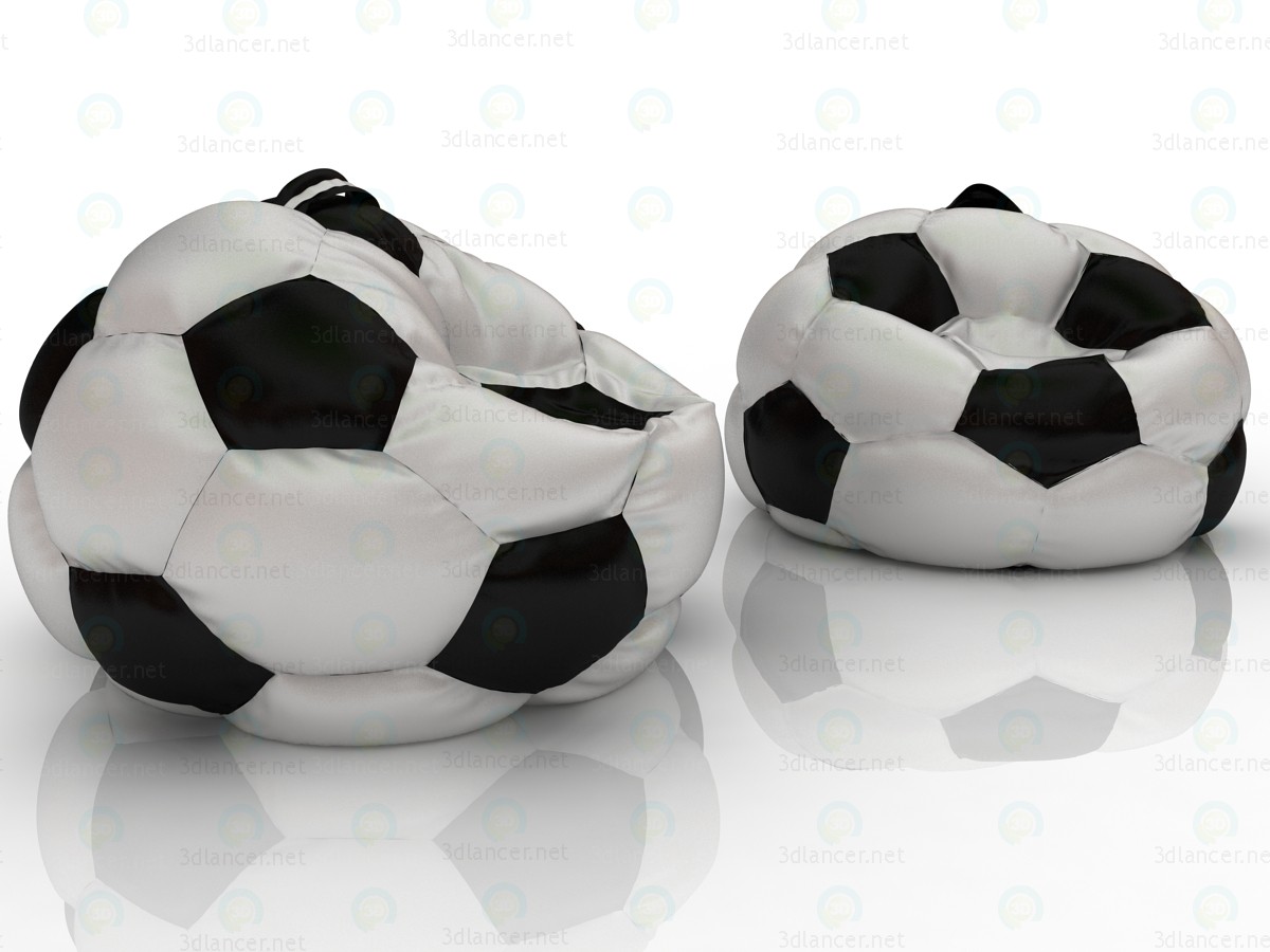 3d Крісло футбольний м'яч модель купити - зображення