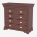 3d model Chest of drawers for four drawers FS2204 - preview