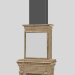 3d Victorian fireplace model buy - render