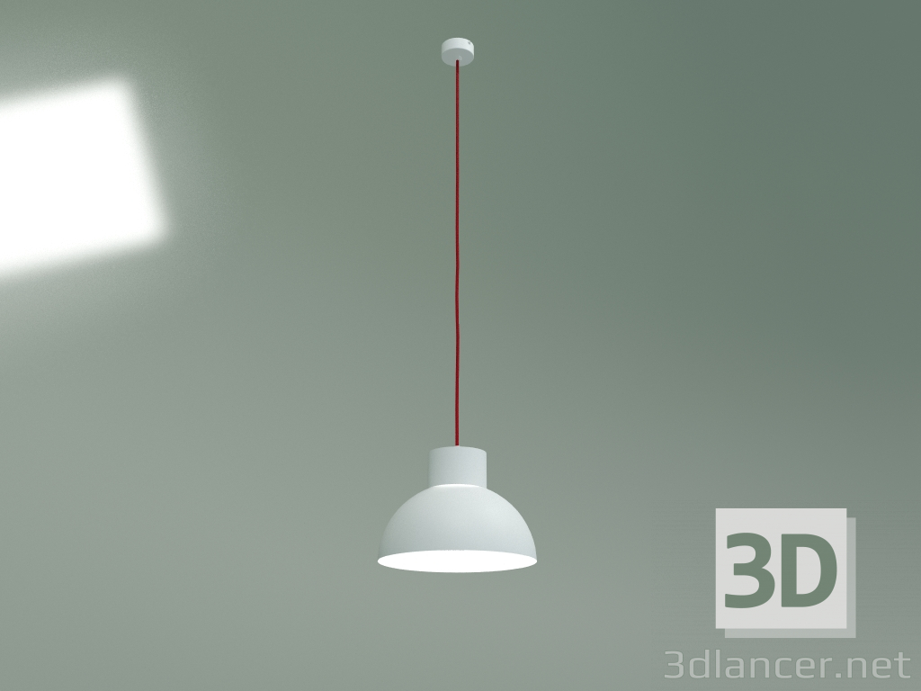3d модель Подвесной светильник Works (белый-красный) – превью