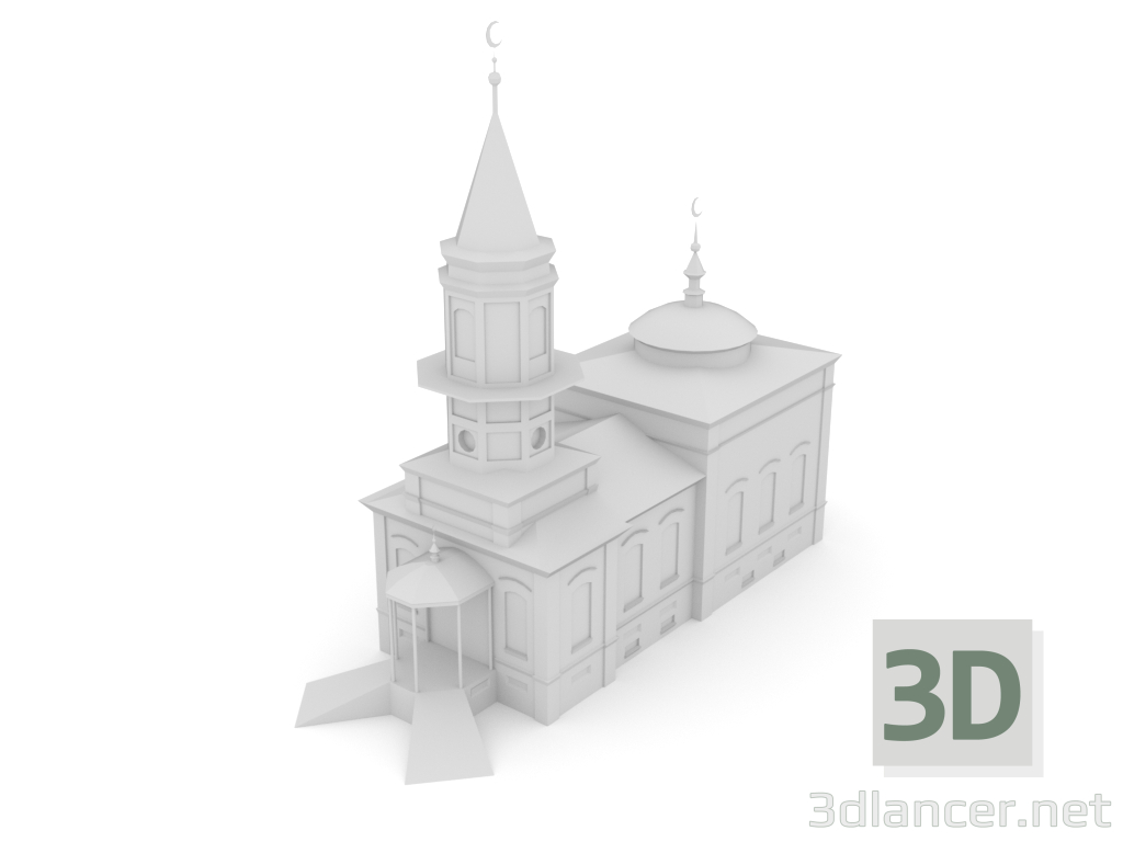 modello 3D Tobol'sk - Moschea - anteprima