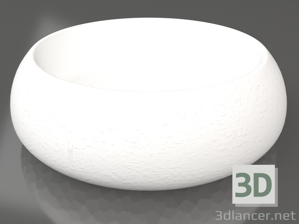 3D modeli Bitki saksısı 4 (Beyaz) - önizleme