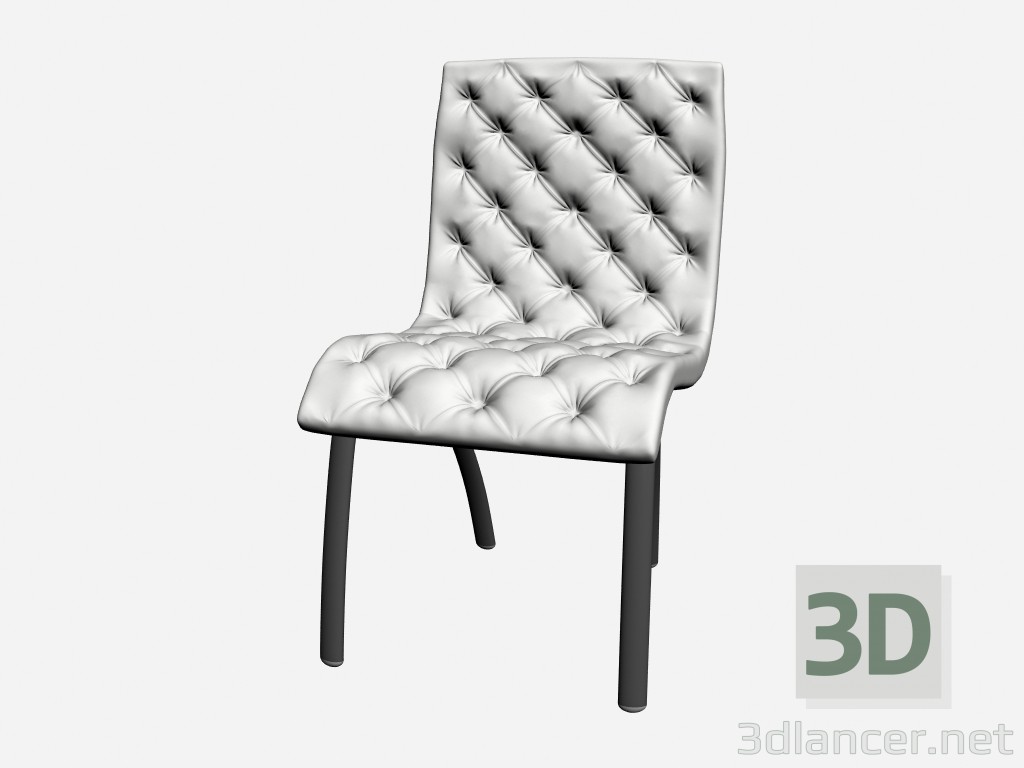 3D Modell Stuhl ohne Armlehnen HERMAN CAPITONNE 1 - Vorschau
