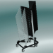 3D modeli Bir el arabası sandalyeleri yığını - önizleme