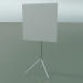 modello 3D Tavolo quadrato 5714, 5731 (H 105 - 69x69 cm, piegato, bianco, LU1) - anteprima