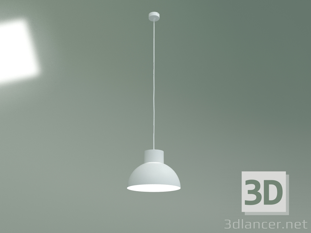 Modelo 3d Luminária pendente Funciona (branco-branco) - preview