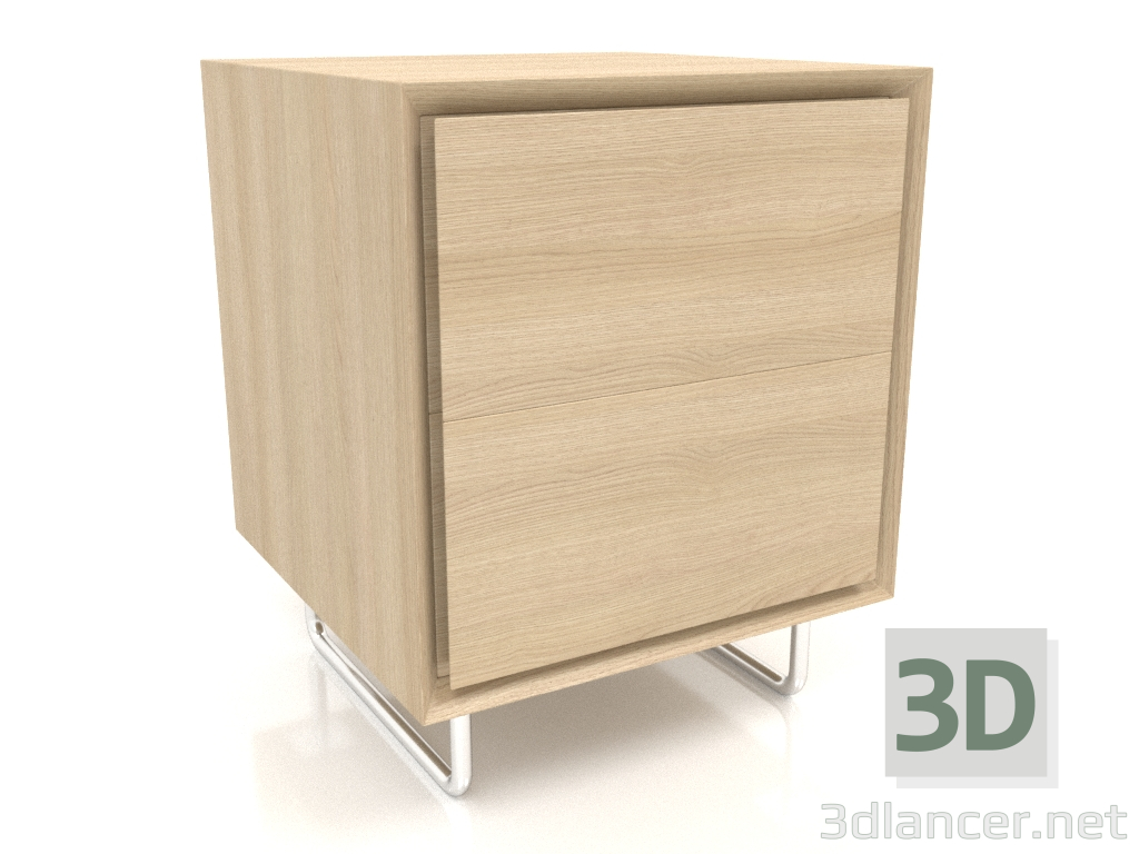 3d model Mueble TM 012 (400x400x500, blanco madera) - vista previa