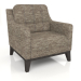 3d model Armchair Prague (Brown) - preview