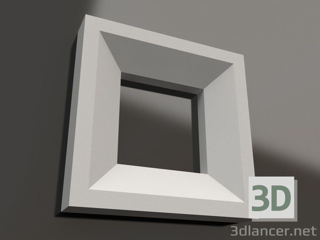 Modelo 3d Elemento decorativo de gesso DE 021 (50x50) - preview