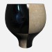 Modelo 3d Dois tons Art Déco vaso vaso largo médio eggshell\black - preview