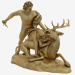 3D Modell Bronze Skulptur Genius der Jagd - Vorschau
