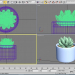 modèle 3D Succulentes en pot. - preview