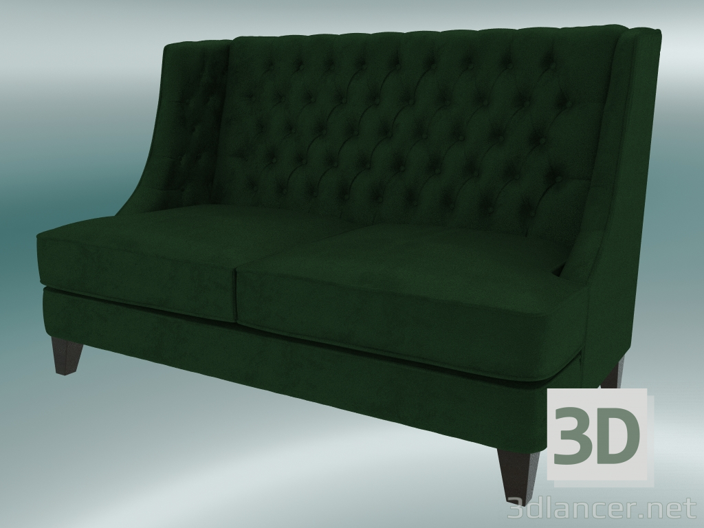 modello 3D Sofa Fortune (Verde scuro) - anteprima