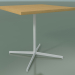 3d model Square table 5566 (H 74 - 80x80 cm, Natural oak, V12) - preview