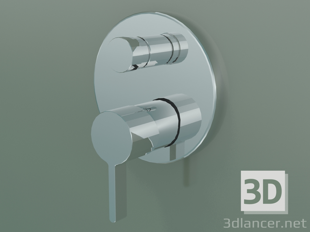modello 3D Miscelatore monocomando vasca (31466000) - anteprima