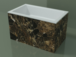 Countertop washbasin (01R132101, Emperador M06, L 60, P 36, H 36 cm)