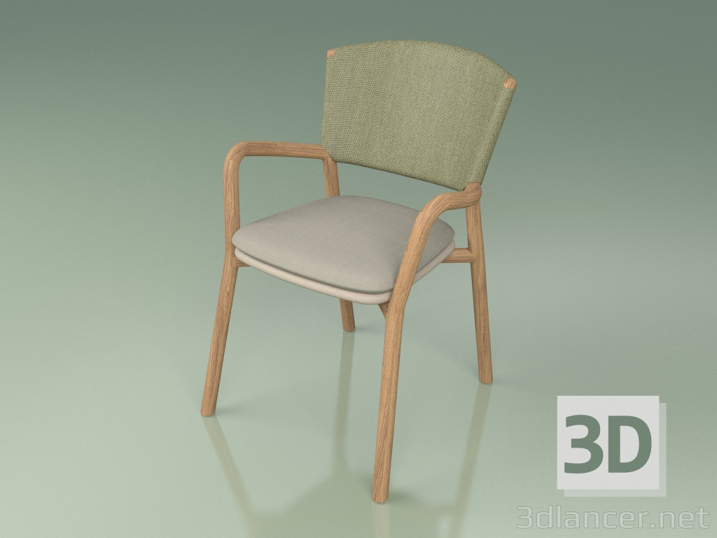 modello 3D Sedia 061 (oliva, talpa in resina poliuretanica) - anteprima