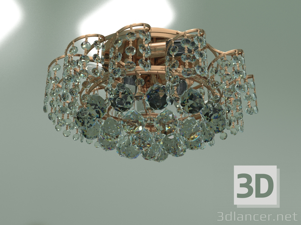 modello 3D Lampadario a soffitto 16017-6 (oro-Strotskis) - anteprima