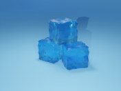 Cube de glace réaliste