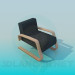 3d модель Низкое кресло – превью