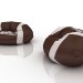 3 डी रग्बी बॉल कुर्सी बैग playroom मॉडल खरीद - रेंडर