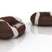 3d Кресло-мешок в форме мяча для регби для игровой комнаты модель купить - ракурс