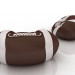 modello 3D di Borsa palla sedia per stanza dei giochi rugby comprare - rendering